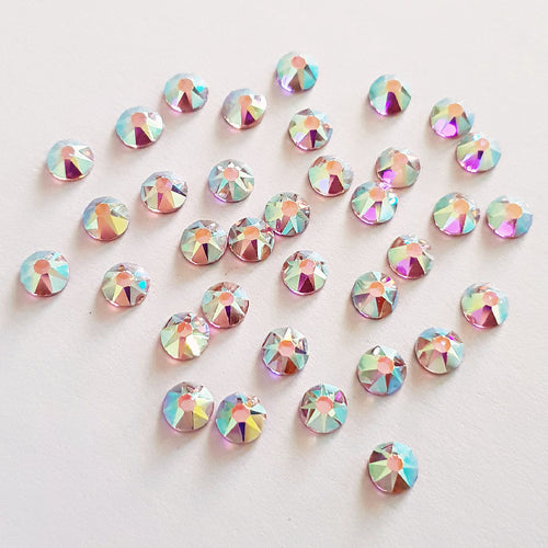 AAA+ Glitz It GLUE ON  Flatbacks Crystals: Light Rose AB