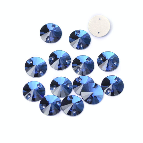 AAA+ Glitz It Rivoli Sew On Crystals: SAPPHIRE