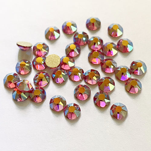 AAA+ Glitz It GLUE ON  Flatbacks Crystals: Rose AB