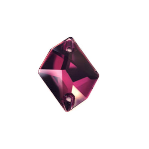 AAA+ Glitz It Cosmic Sew On Crystals 17x13mm: AMETHYST