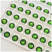 Swarovski Fern Green Crystals Glue On Flatbacks