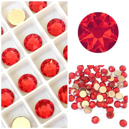 Swarovski Hotfix Flatbacks: Light Siam (Red) - Glitz It