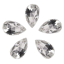 AAA+ Glitz It Pear Drop Sew On Crystals: Clear