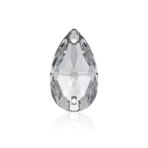 Lumina Sew On Crystals: Pear Drop 3230 Clear