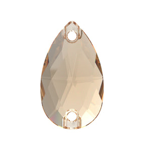 Preciosa®️ Sew On Pear Flatbacks : Crystal Honey