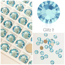 Swarovski Glue On Flatback Crystals: Aquamarine
