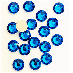 Swarovski Capri Blue Crystals Glue On Flatbacks - Glitz It