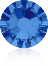 Swarovski Sapphire Blue Crystals Mixed Size Glue On Flatbacks Small to Medium - Glitz It
