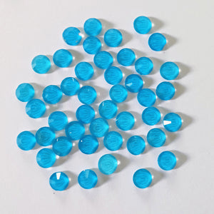 AAA+ Glitz It HOTFIX Flatback Crystals : Fluro Blue