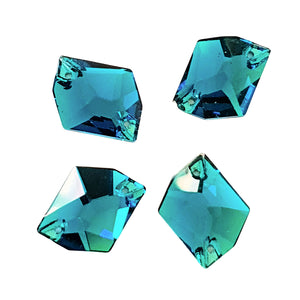 AAA+ Glitz It Cosmic Sew On Crystals 17x13mm: Blue Zircon