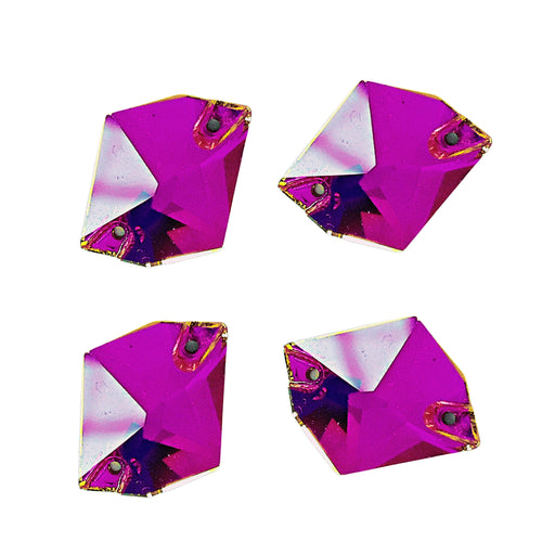 AAA+ Glitz It Cosmic Sew On Crystals 17x13mm: VIOLET AMBER