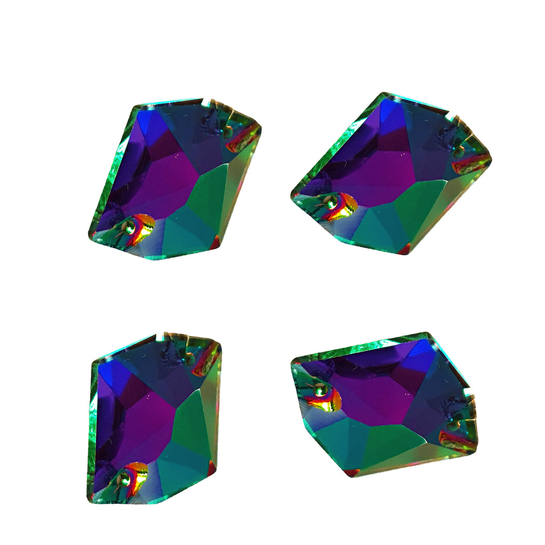 AAA+ Glitz It Cosmic Sew On Crystals 17x13mm: VOLCANO