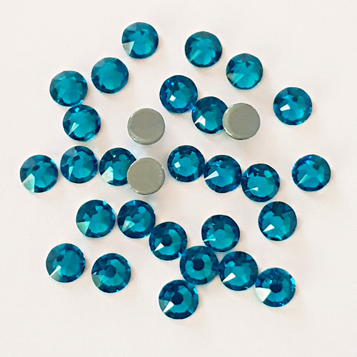 AAA+ Glitz It HOTFIX Flatback Crystals : Peacock Blue