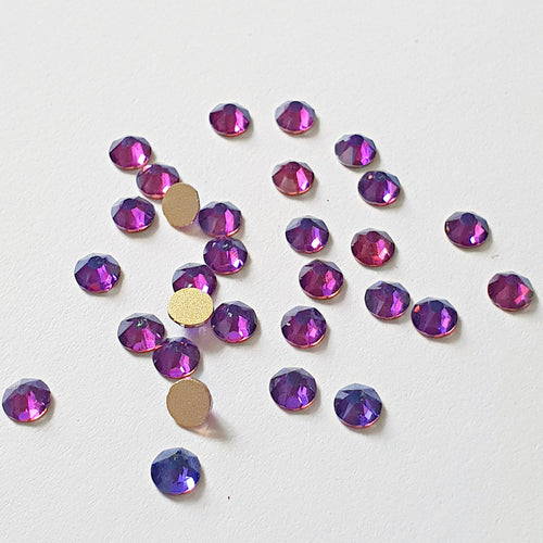 AAA+ Glitz It GLUE ON  Flatbacks Crystals: Purple Velvet