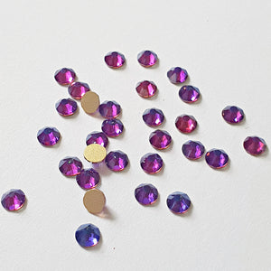 AAA+ Glitz It GLUE ON  Flatbacks Crystals: Purple Velvet