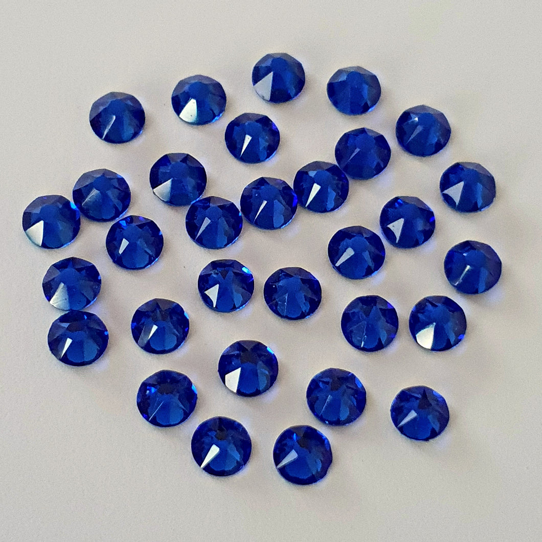 AAA+ Glitz It GLUE ON  Flatbacks Crystals: Sapphire