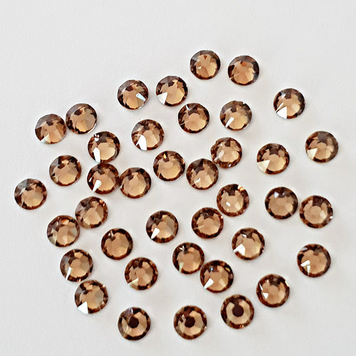 AAA+ Glitz It GLUE ON  Flatbacks Crystals: Smoked Topaz