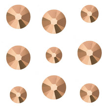 Swarovski Rose Gold Crystals Mixed Size Glue On Flatbacks Small to Medium - Glitz It