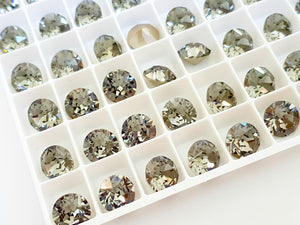 Swarovski Black Diamond Chaton Crystals - Glitz It