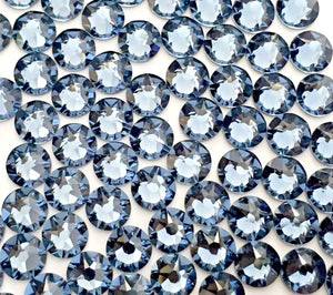 Swarovski Denim Blue Crystals Glue On Flatbacks - Glitz It