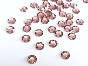 Swarovski Blush Rose Pink Crystals Glue On Flatbacks - Glitz It