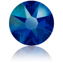 Swarovski Cobalt Shimmer Crystals Mixed Size Glue On Flatbacks Small to Medium