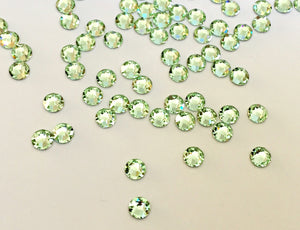 Swarovski Chrysolite Green Crystals Glue On Flatbacks - Glitz It