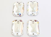 Swarovski® Sew On Crystals: Emerald Cut 3252 Clear - Glitz It