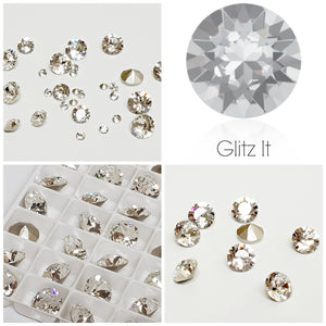 Swarovski CLEAR Chaton Crystals - Glitz It