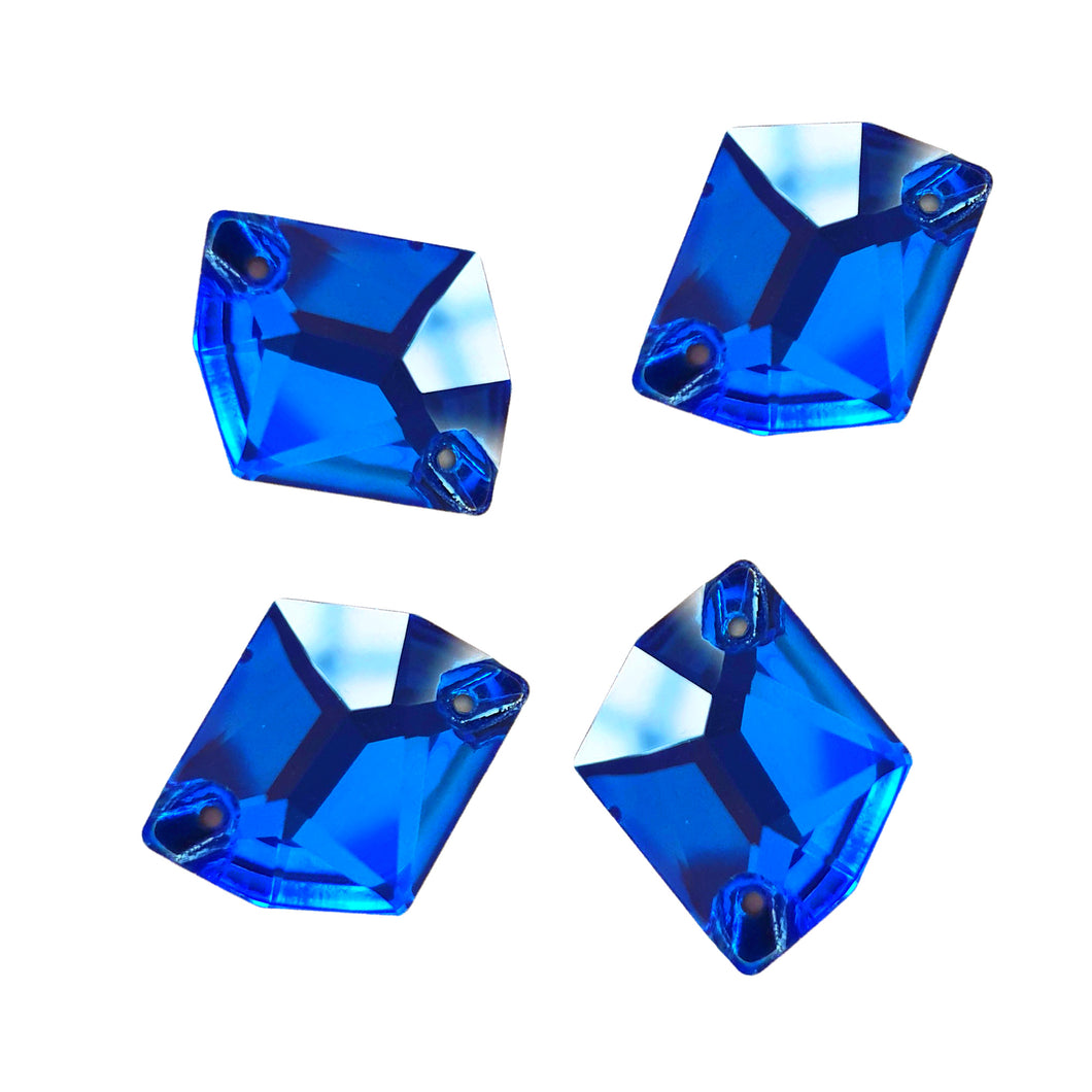 AAA+ Glitz It Cosmic Sew On Crystals 17x13mm: CAPRI BLUE