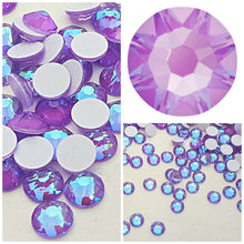 Swarovski Electric Violet Delite Unfoiled Crystals Glue On Flatbacks - Glitz It