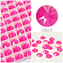Swarovski Electric Pink Unfoiled Crystals Glue On Flatbacks