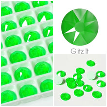 Swarovski Electric Green Unfoiled Crystals Glue On Flatbacks - Glitz It