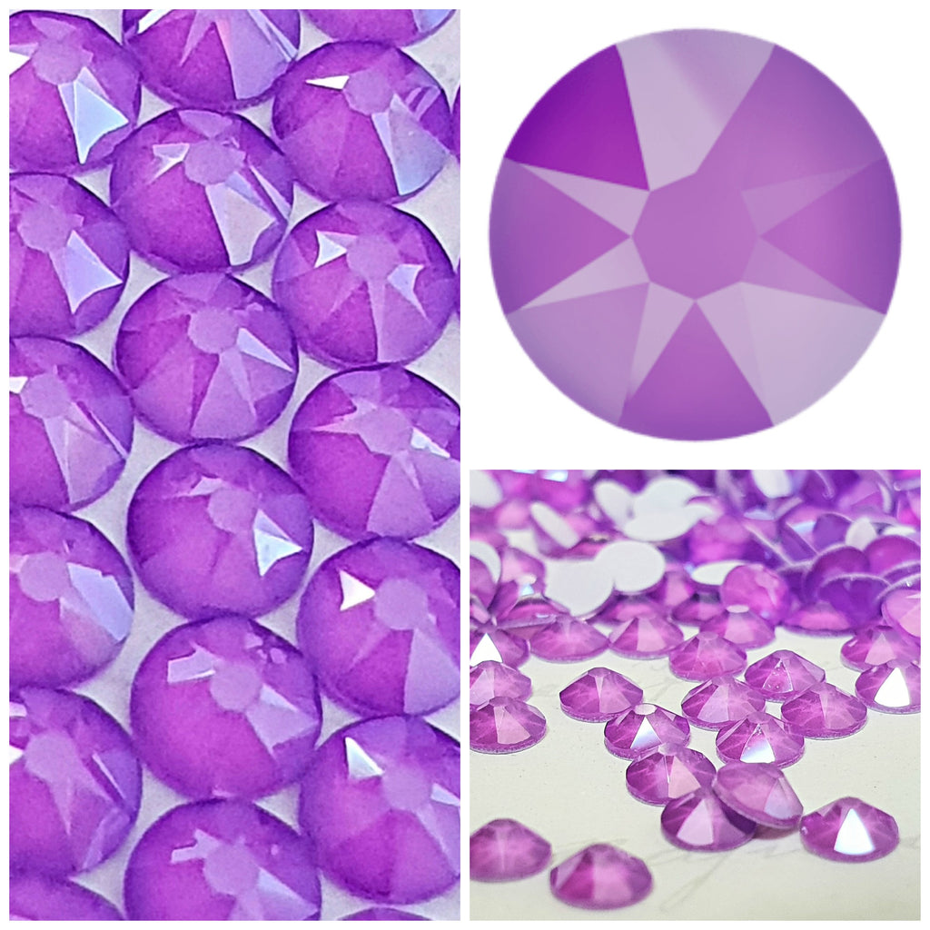 Swarovski Electric Violet Unfoiled Crystals Glue On Flatbacks – Glitz It