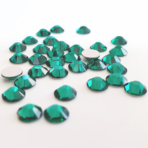 Preciosa®️ Glue On Flatbacks : Emerald