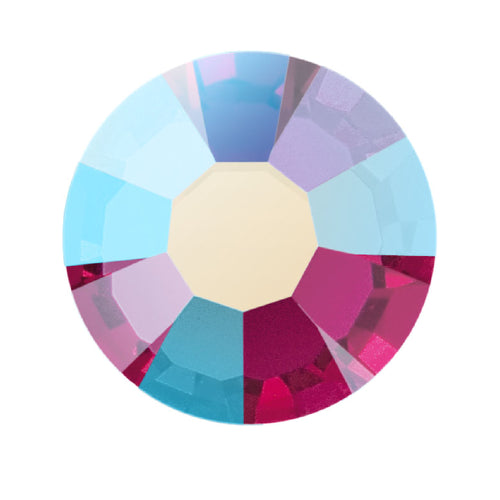Preciosa®️ Glue On Flatbacks : Fuchsia AB