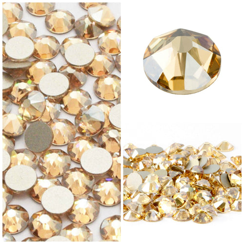 Swarovski Golden Shadow Crystals Glue On Flatbacks - Glitz It