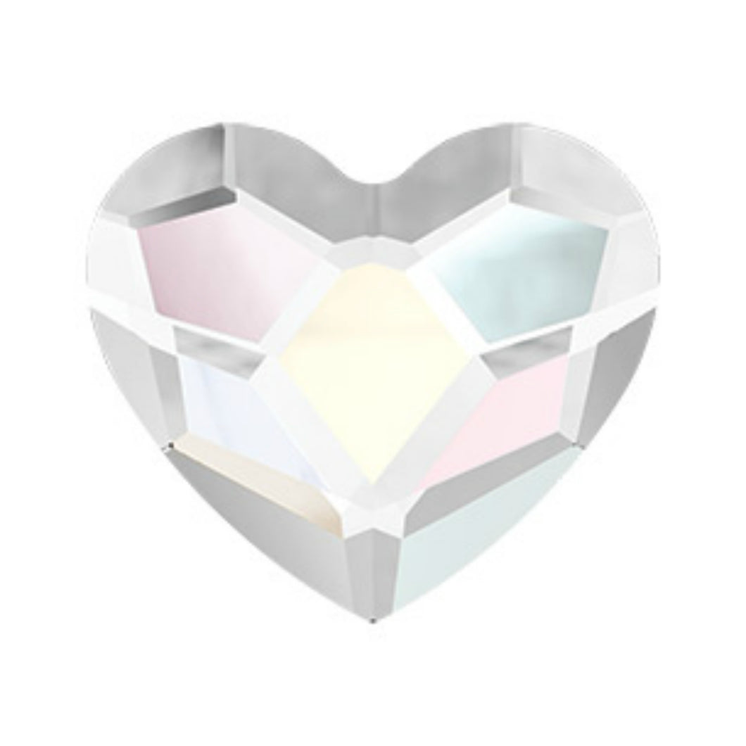 Swarovski Love Heart Crystals Glue On Flatbacks - Glitz It