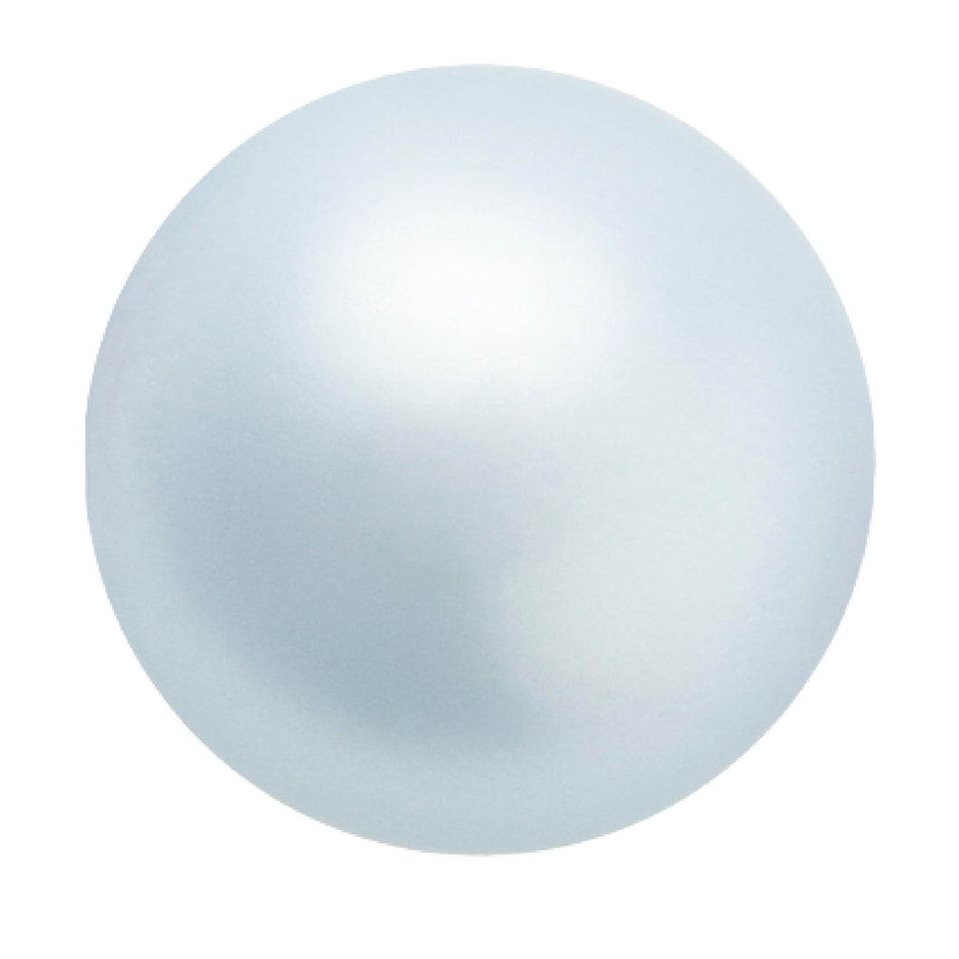 Preciosa®️ Glue On Cabochon Flatbacks : Light Blue Pearl Effect