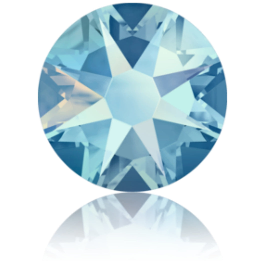 Swarovski Light Sapphire Shimmer Crystals Glue On Flatbacks - Glitz It