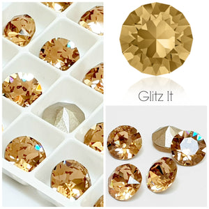 Swarovski Light Colorado Topaz Chaton Crystals - Glitz It