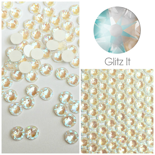 Swarovski Light Grey DeLite UNFOILED Crystals Glue On Flatbacks - Glitz It