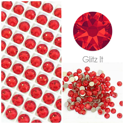 Swarovski® 2058 Small Pack Glue On Crystals: SS5 LIGHT SIAM - Glitz It