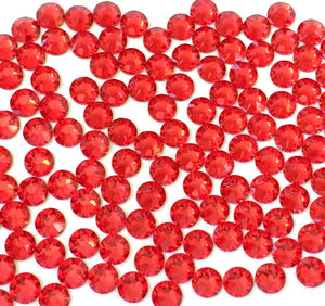 Swarovski Light Siam (Red) Crystals Glue On Flatbacks - Glitz It