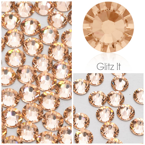 Swarovski Light Peach Crystals Glue On Flatbacks - Glitz It