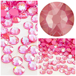 Swarovski Lotus Pink DeLite UNFOILED Crystals Glue On Flatbacks - Glitz It