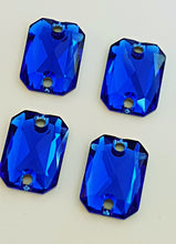 Swarovski® Sew On Crystals: Emerald Cut 3252 Majestic Blue - Glitz It