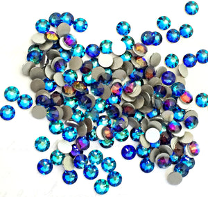 Swarovski Meridian Blue Crystals Glue On Flatbacks - Glitz It