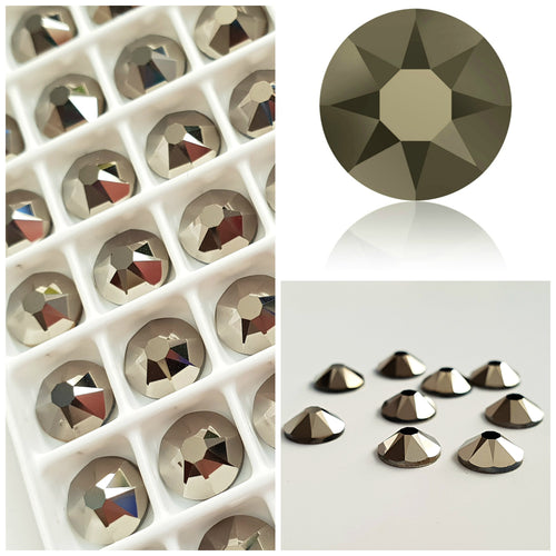 Swarovski Metallic Light Gold Crystals Glue On Flatbacks