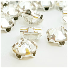 Swarovski® Sew On Crystals 53100/2: Rose Montees Clear - Glitz It